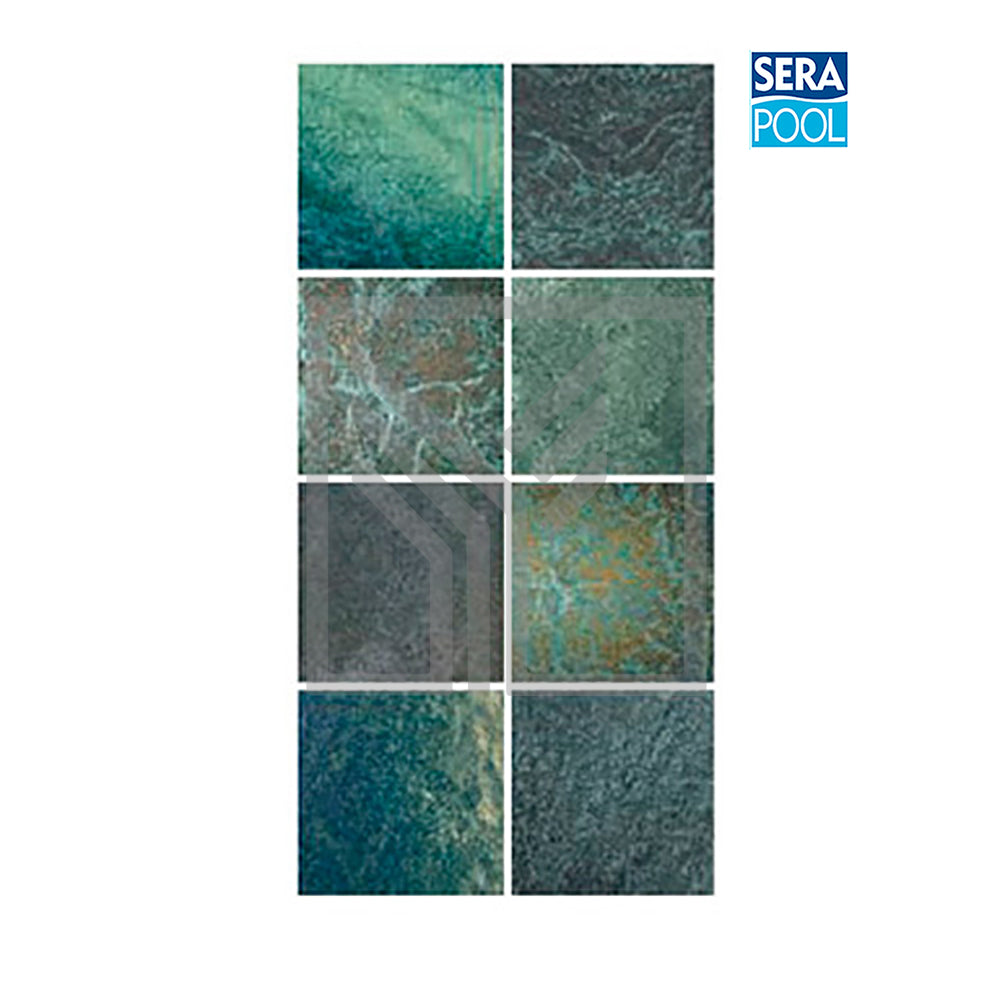 SERAPOOL: Azulejo Piazza Green Tech 15 × 15