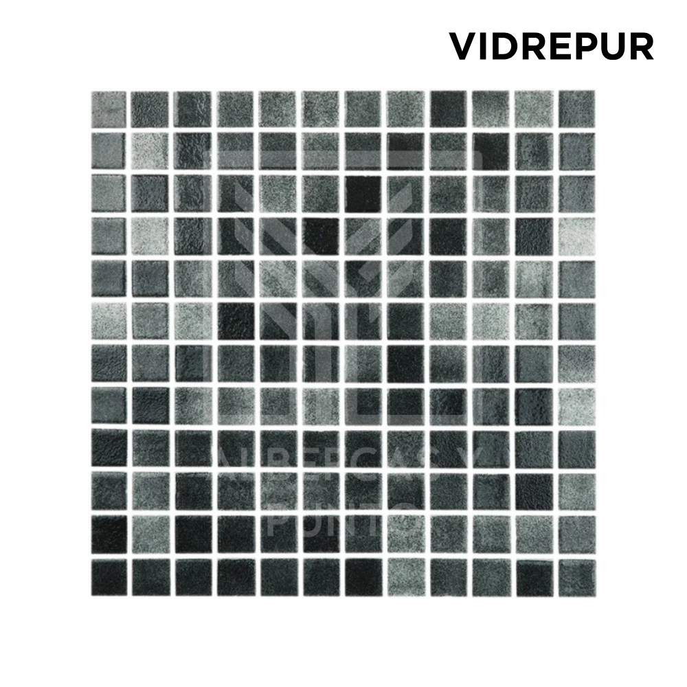 Vidrepur: Mosaico Niebla Negro de 2.5x2.5