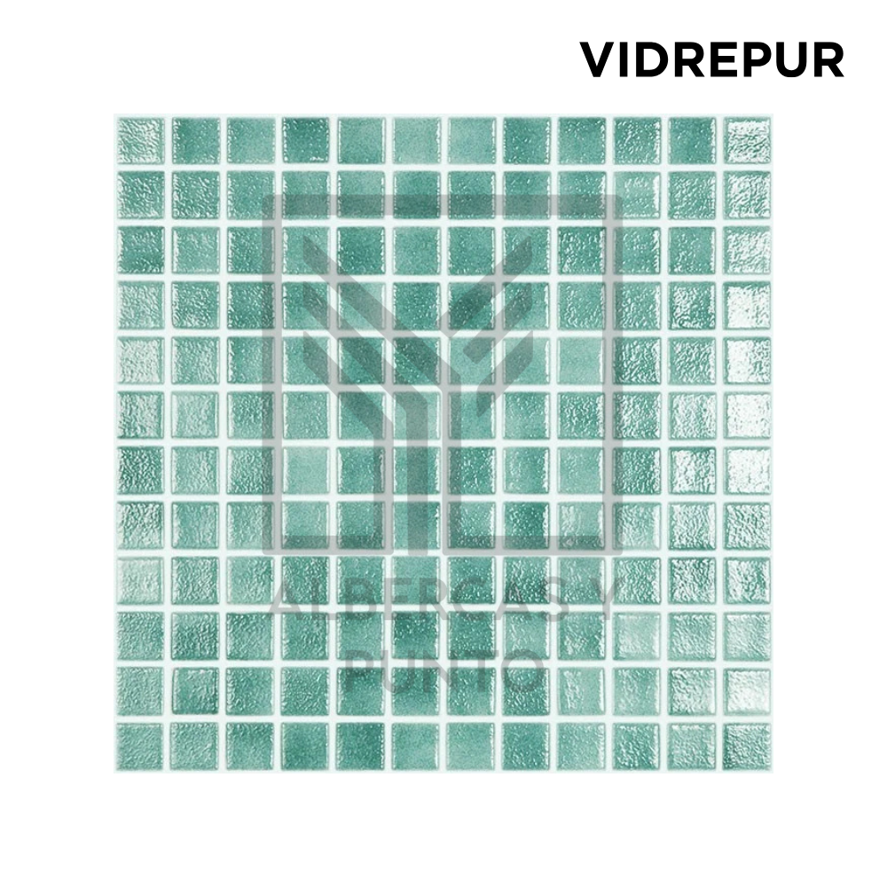 Vidrepur: Mosaico Niebla Turquesa de 2.5x2.5