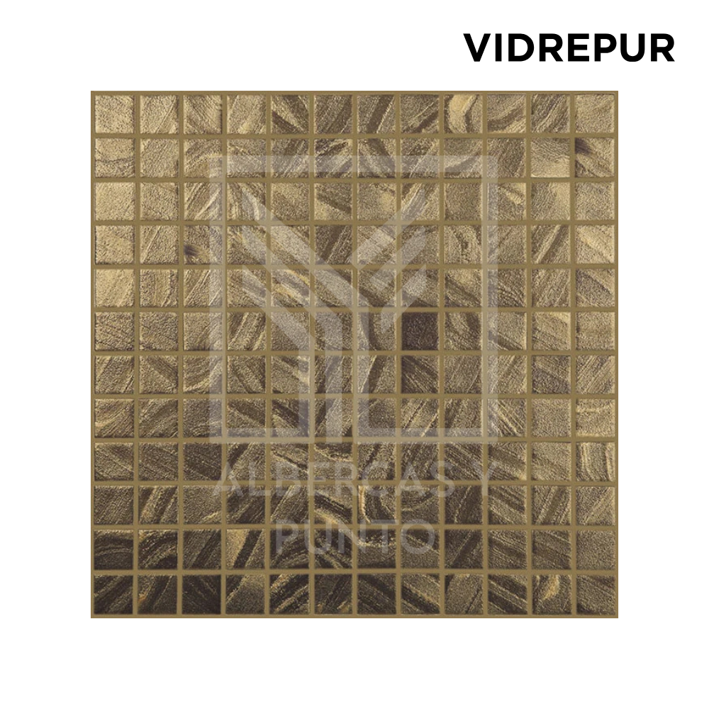 Vidrepur: Mosaico Satin Gold de 2.5x2.5