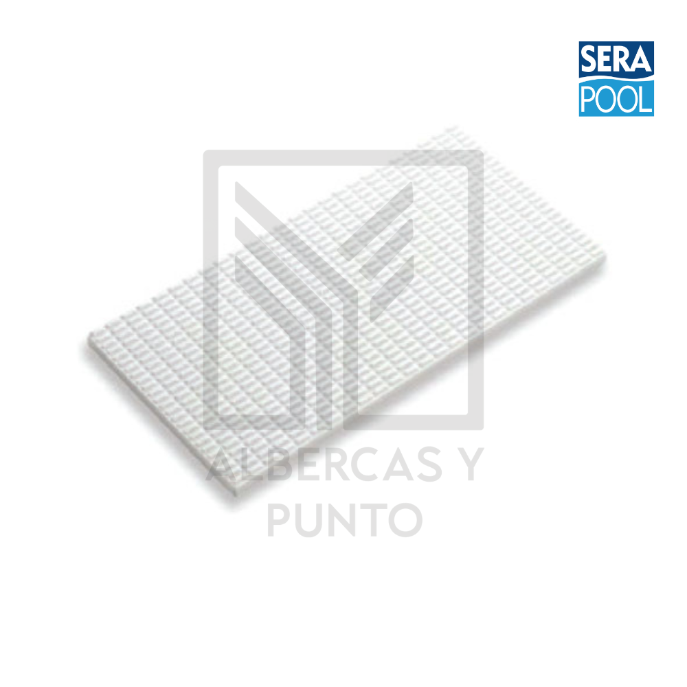 Azulejo Antiderrapante Blanco de Porcelana para Alberca de Competencia | Sera Pool