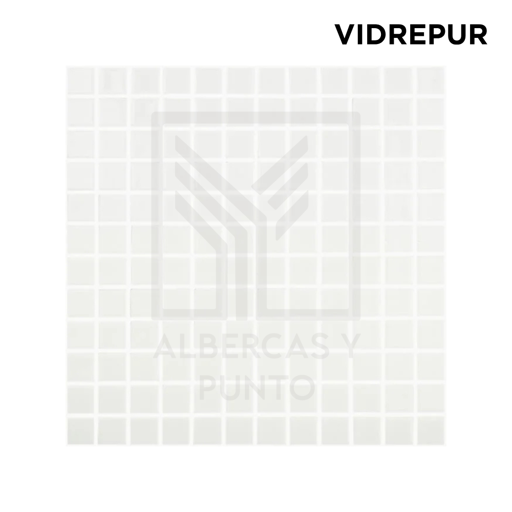 Vidrepur: Mosaico Blanco de 2.5x2.5