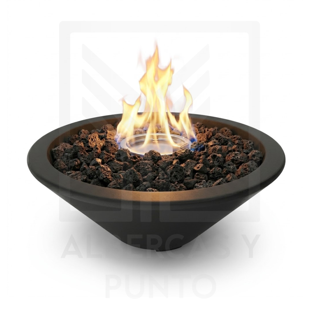 Fire Bowls de concreto para Alberca