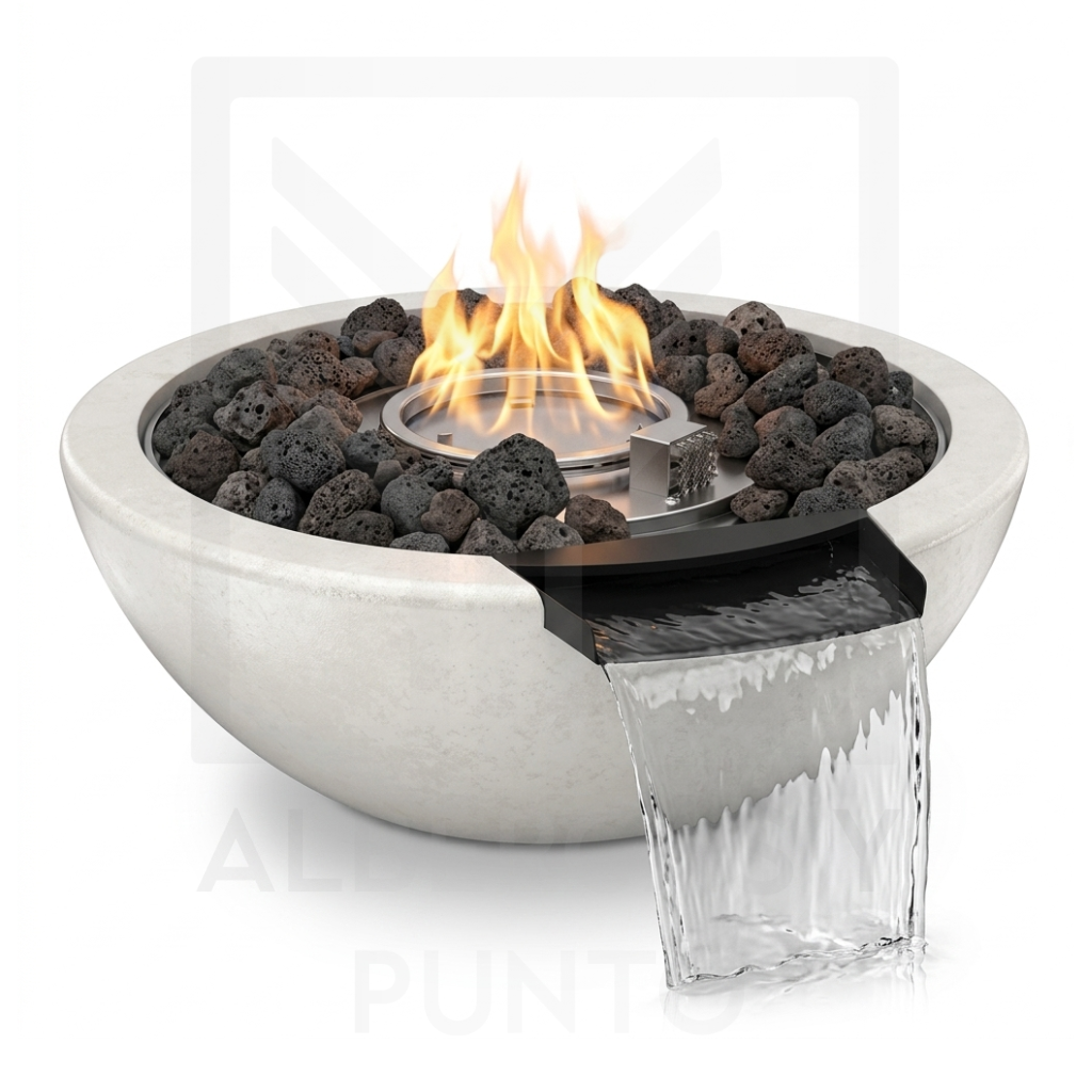 Fire and Water Bowls de concreto para Alberca