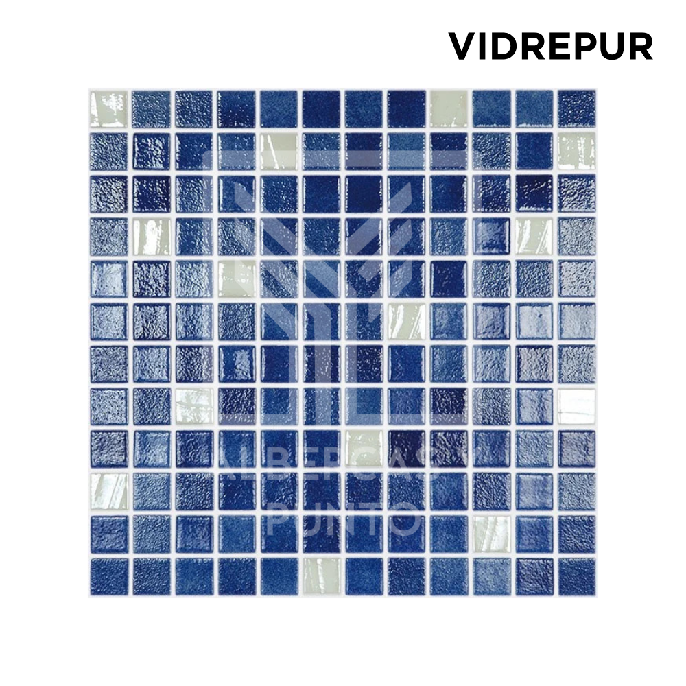 Vidrepur: Mosaico Mezcla Zafiro de 2.5x2.5