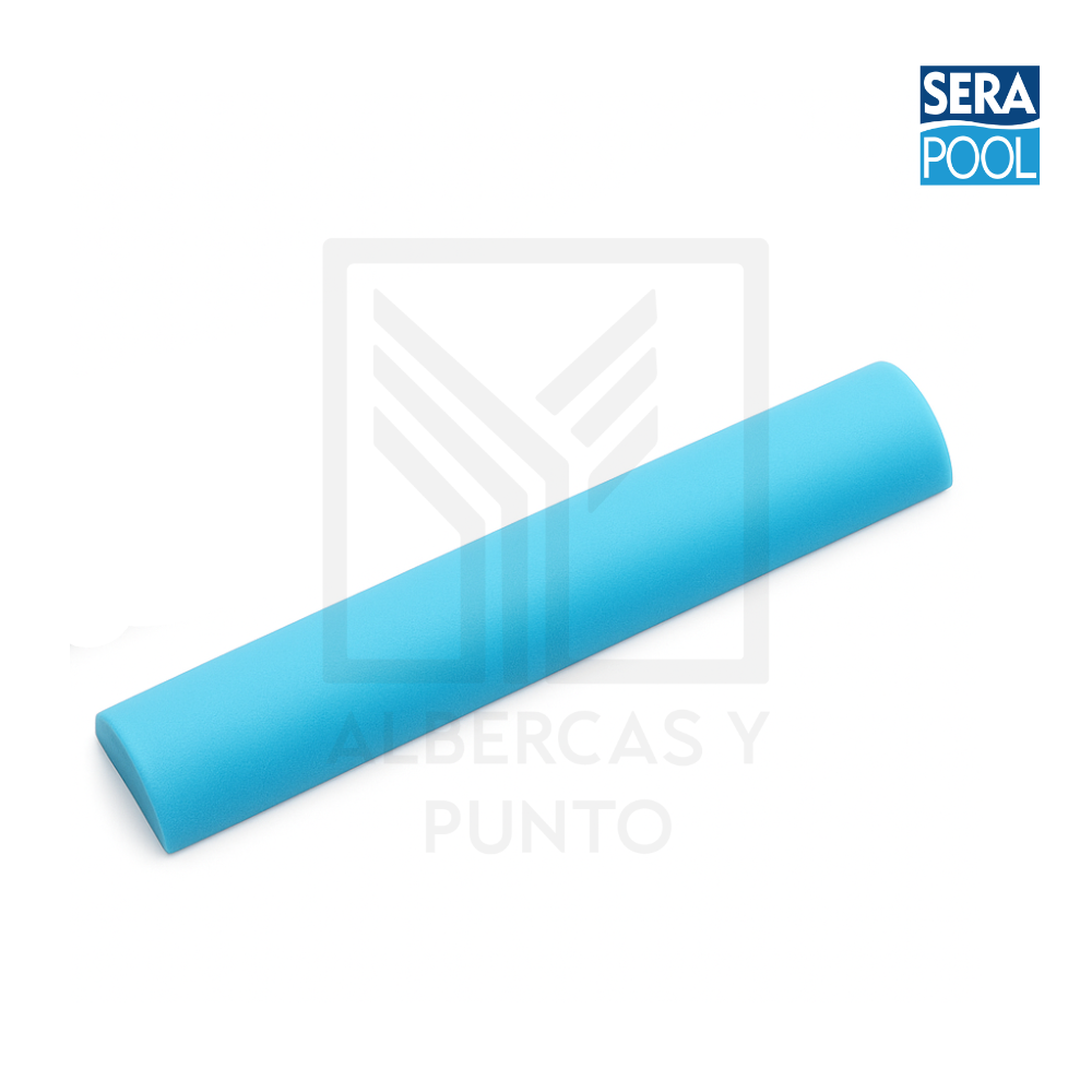 Pieza Redondeada para Escalón de Porcelana Azul Claro para Alberca de Competencia | Sera Pool