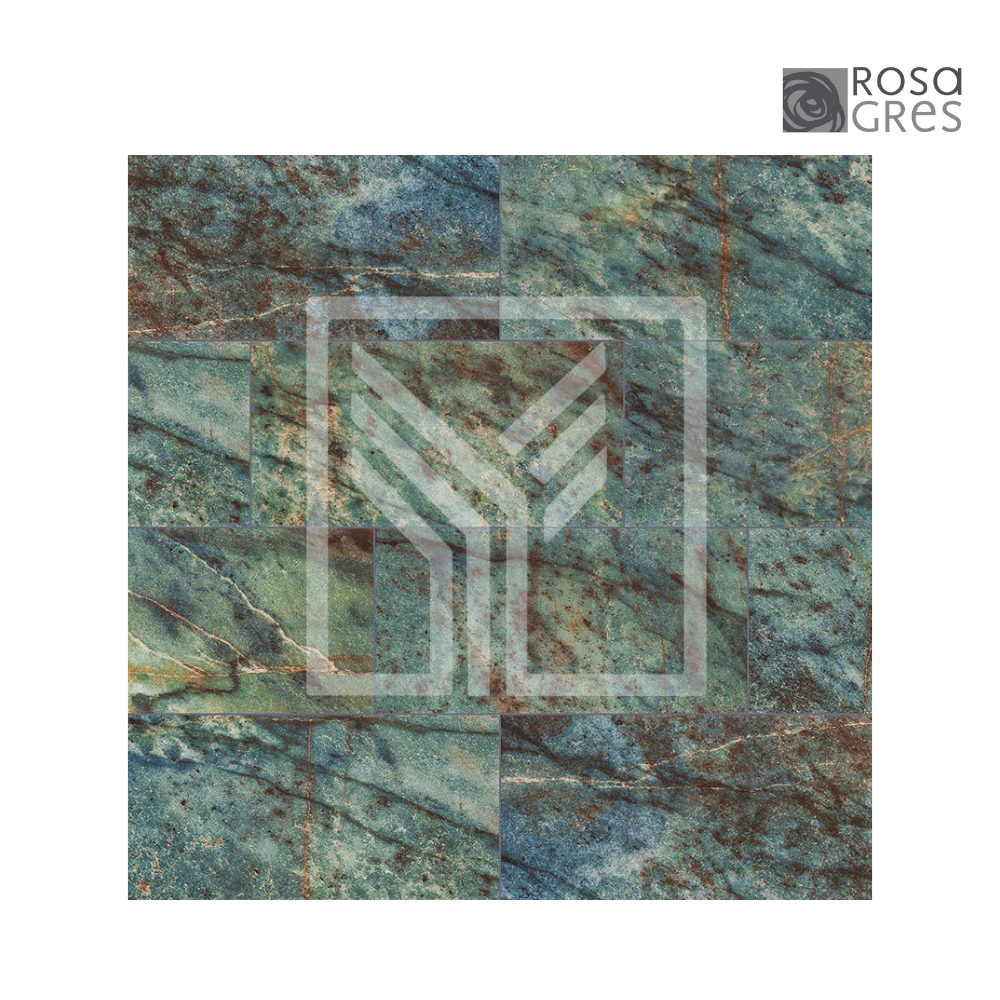 ROSA GRES: Mosaico Coral Blue
