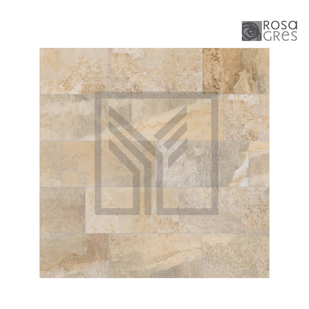 ROSA GRES: Mosaico Pietro Golden 31 × 62.6 × 0.9