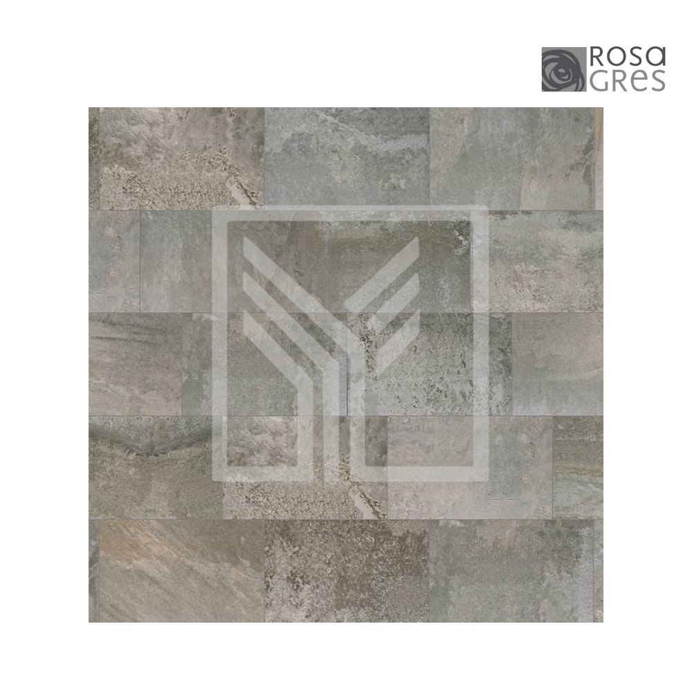 ROSA GRES: Mosaico Pietro Grey 31 × 62.6 × 0.9