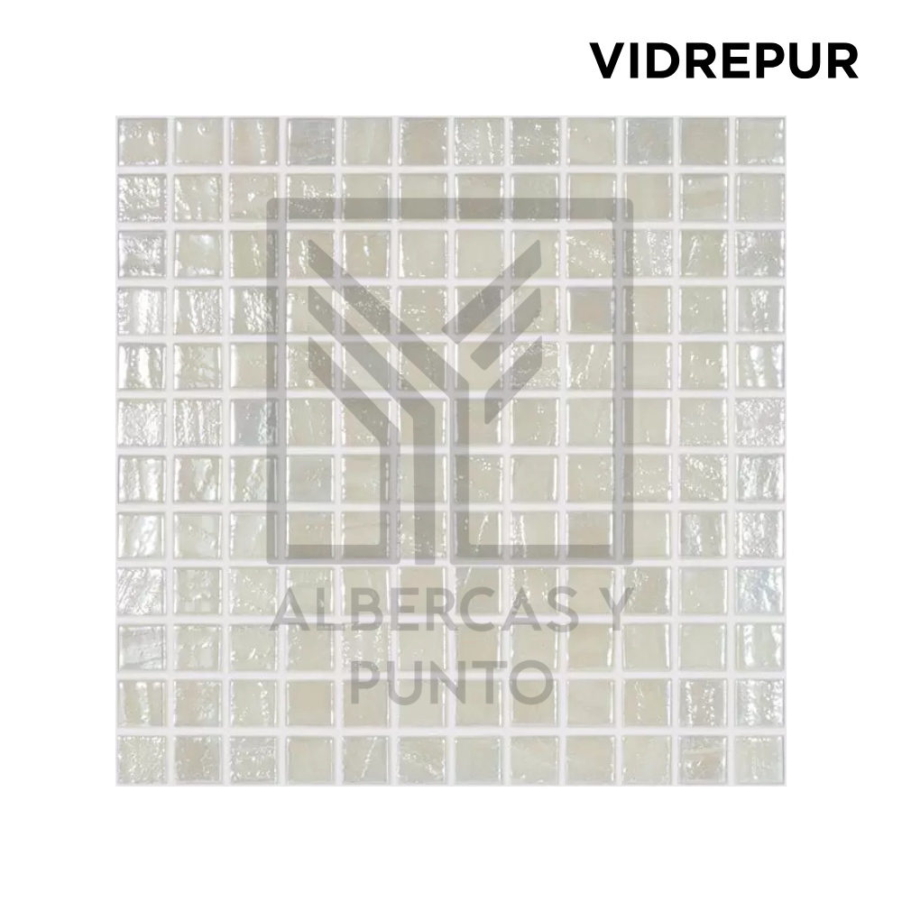 Vidrepur: Mosaico Blanco de 2.5x2.5