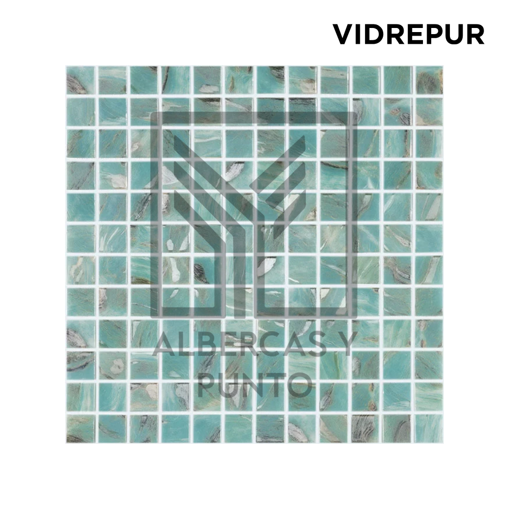 Vidrepur: Mosaico Turquoise de 2.5x2.5