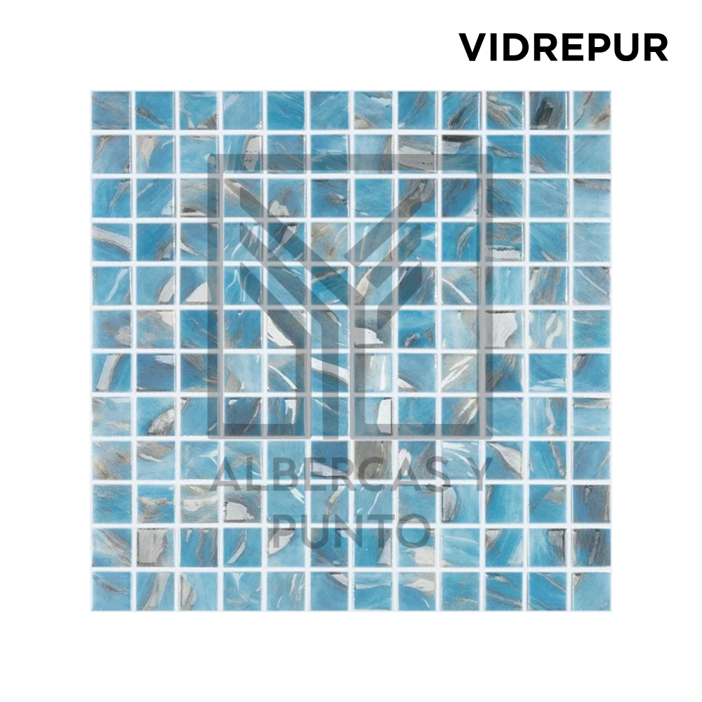 Vidrepur: Mosaico Blue de 2.5x2.5