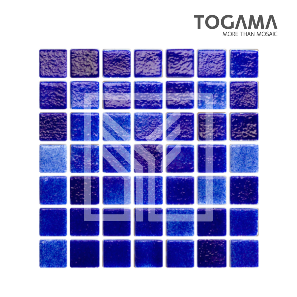 TOGAMA: Mosaico Niebla Azul Fuerte de 2.5 × 2.5