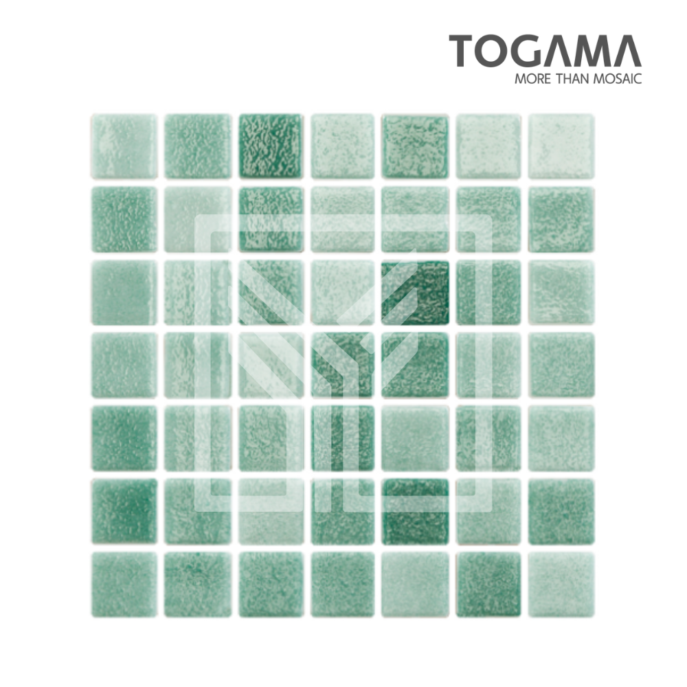 TOGAMA: Mosaico Niebla Verde de 2.5 × 2.5