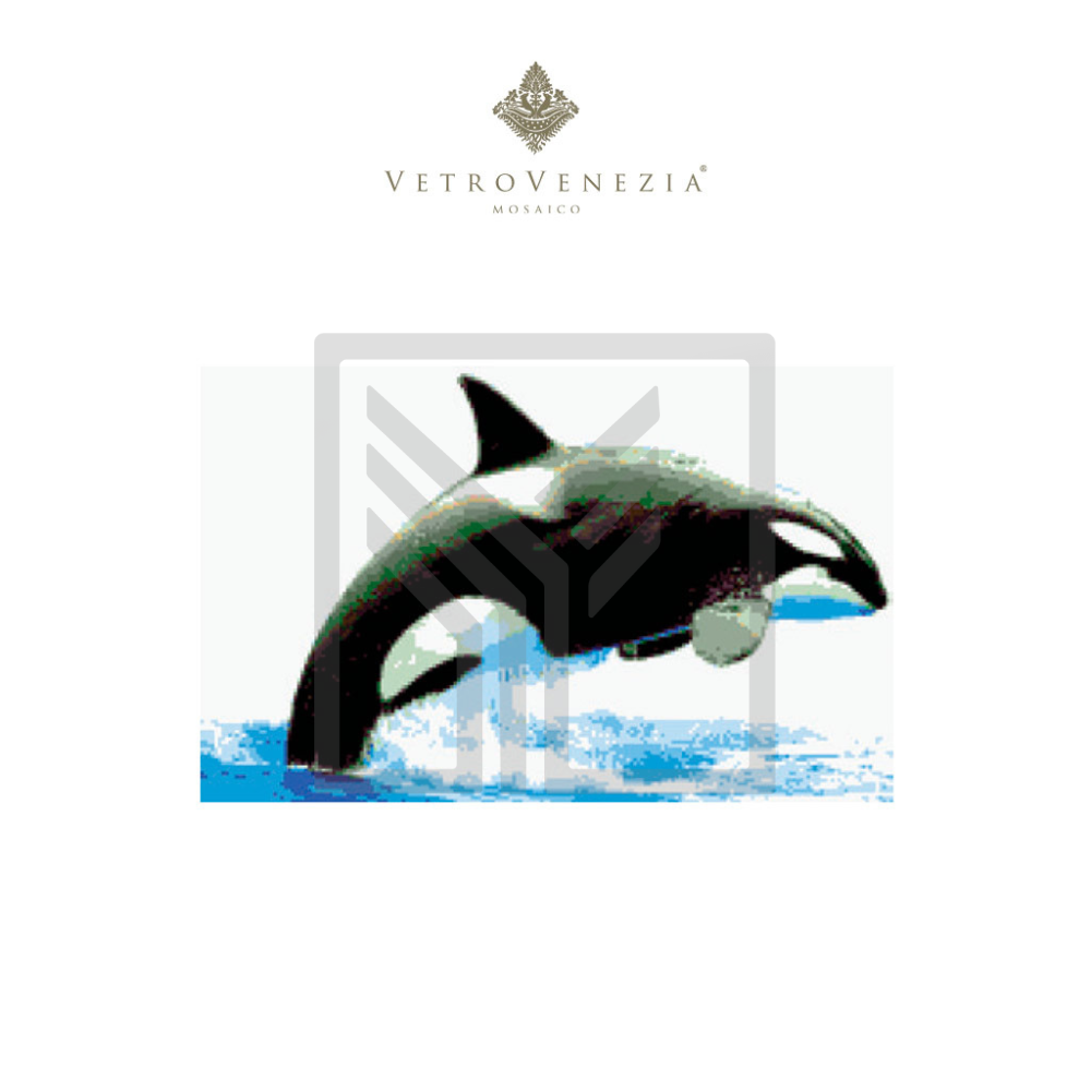 VETRO VENEZIA: Mosaico Figura Orca Mod 11