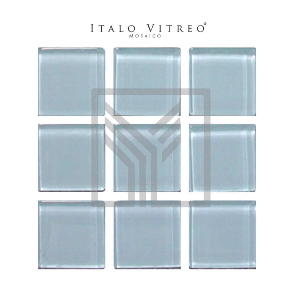 CRISTALO VITREO: Mosaico Blanco 2.5 × 2.5