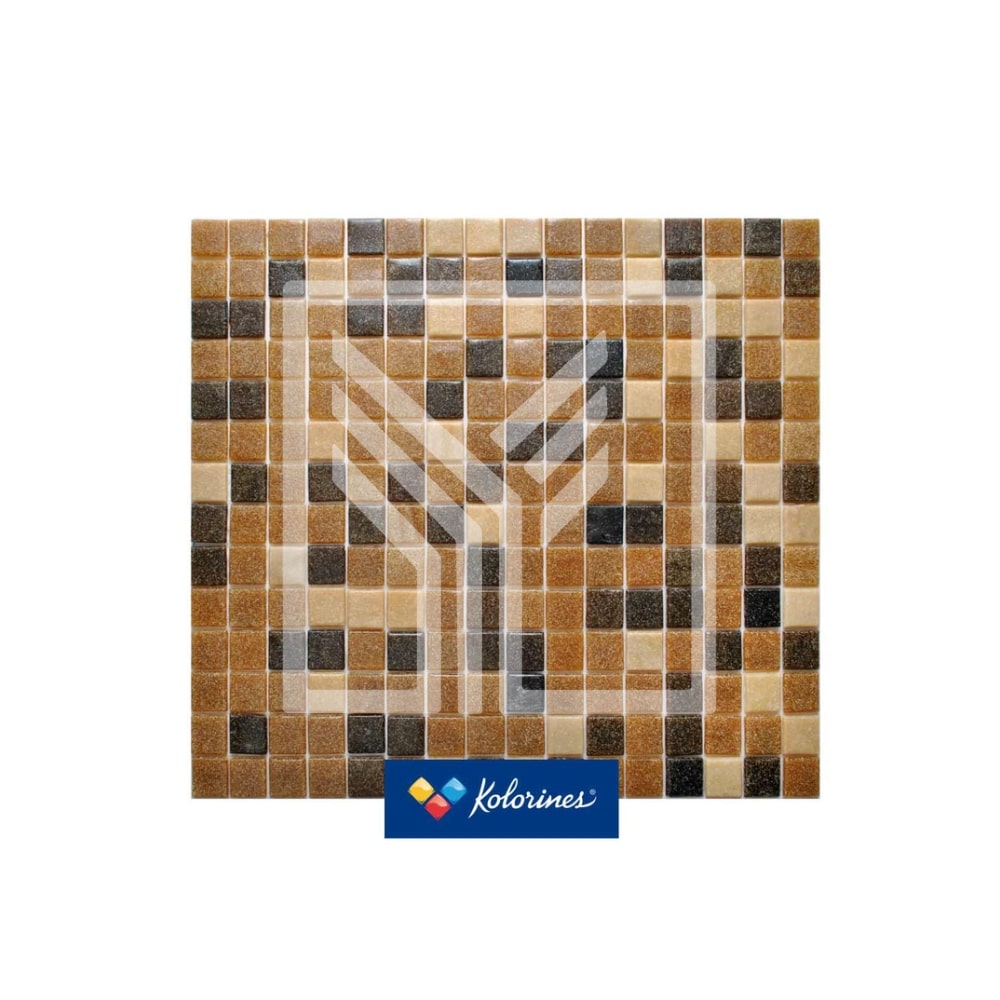 KOLORINES: Mosaico Mezcla v20 Café Castaño 2×2